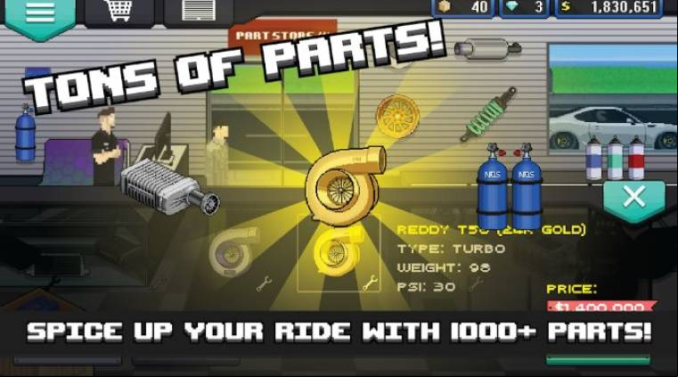 Pixel Car Racer Mod Apk